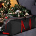 thumbnail image 4 of jinwen 201D Container Storage Bag Heavy Duty Cloth Cloth with Handles Rectangle Closure Black 122x38x51cm, 4 of 7
