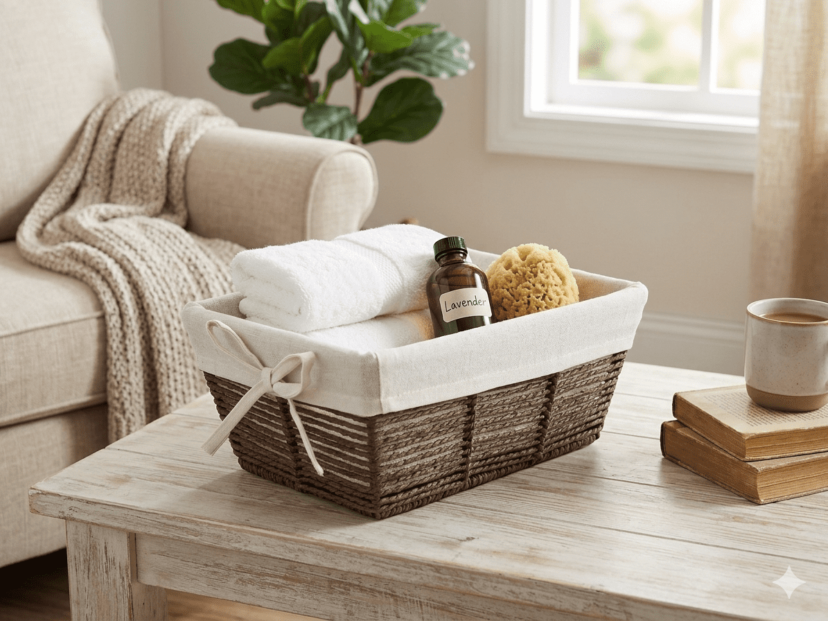 Hometrends Large Rolled Paper Basket