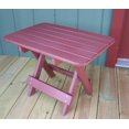 thumbnail image 4 of Phat Tommy Folding Outdoor Patio Side Table - Poly Adirondack Side Table - All Weather Side Table for Your Patio, Deck, or Balcony (Dark Red), 4 of 4