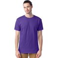 thumbnail image 1 of Hanes T-Shirts à Col Ras du Cou ComfortSoft pour Hommes, Lot de 4, S, Violet, 1 of 4