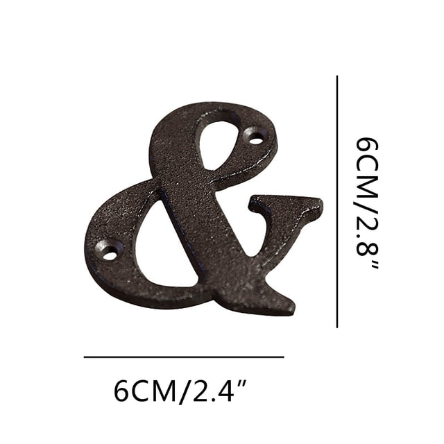 Aodebiao Creative Alloy Wrought Iron Floating House Numbers Modern House Address Number,Anti-Rust House Numbers Decorative Address Sign for Door Garden Mailbox with Nail Kit,Coated Black