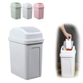 thumbnail image 2 of Kitchen Can Swing Top Garbage Buckets Covered Kitchen Living Room Can Flip Sundries To Store Buckets Recyclable Bags Kitchen Yard Bags Paper Kitchen Bags Scented Bags Small Can Reusable Liner Small, 2 of 9