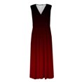 thumbnail image 4 of Yuyuzo Robes de Plage pour Femmes 2024 Décolleté en V Profond Sans Manches Robes Longues de Fête Fluides Boho Vacances Robe Maxi, 4 of 5