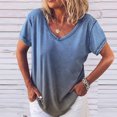 thumbnail image 2 of Birdeem T-Shirt Décontracté Polyvalent pour Femmes, Cool, Imprimé, Confortable, à Col en V, Coupe Ample, 2 of 3