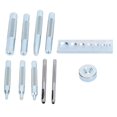 thumbnail image 4 of Herwey Eyelet Die Punch Tool Hole Set Snap Rivet Setter Base Leather Craft Kit Hardware,Leather Craft Accessories,Snap Rivet Setter, 4 of 8