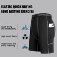 thumbnail image 3 of Mens Compression Short Pants Basketball Legging Pro Combat Supporter Gym Running Fitness Workout Cycling, 3 of 8