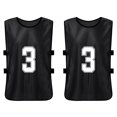 thumbnail image 3 of 12 Pcs Chasubles de Soccer pour Adultes à Séchage Rapide Maillots d'Équipe de Soccer, 3 of 8