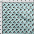 thumbnail image 3 of oneOone Silk Tabby Fabric Leaves & Floral Block Decor Fabric Printed BTY 42 Inch Wide, 3 of 4