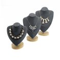 thumbnail image 4 of Ruiboury Necklace Display Bust Chic and Stable for Dresser Retail store Showroom Black L 1Set, 4 of 6