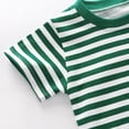 thumbnail image 4 of TZEWGL Chemise Décontractée pour Nouveau-Né à Manches Courtes Rayée Couleur Unie Col Rond pour Bébés Taille 6-7T, 4 of 7