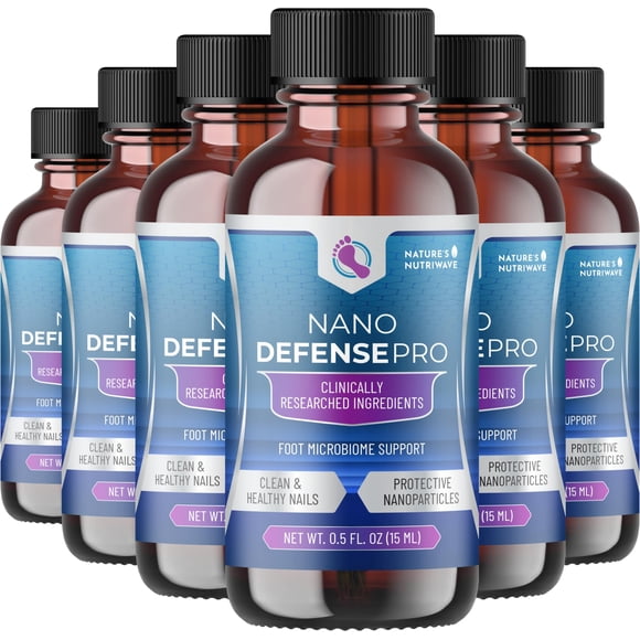 NanoDefense Pro - Original Formulated Toenail Treatment Drops, Extra Strength Nail Repair Solution for Toe Nails, Support healthy Skin & Nails -100% Natural - 6 Month Supply