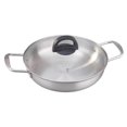 thumbnail image 3 of Korean Ramen Pot Double Handle Stockpot Seafood Pot Household Round Fast 18cm argent, 3 of 8