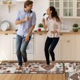 thumbnail image 3 of Coffee Kitchen Rugs Non-Slip Kitchen Mat Set of 2 Washable Kitchen Rug Runner Rubber Backed Kitchen Floor Mats Coffee Decor, 3 of 5