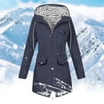 thumbnail image 2 of Yuyuzo Manteau de Pluie pour Femmes à Manches Longues, Léger, à Capuche, Imperméable, Actif, Extérieur, Veste de Pluie, 2 of 7