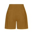 thumbnail image 4 of Birdeem Womens Solid Casual Loose Pockets Drawstring Short Pants, 4 of 12