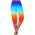 thumbnail image 4 of Yuyuzo Womens Capri Pants High Waisted Drawstring Sweatpants Running Gym Cropped Trousers with Pockets, 4 of 6