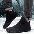 thumbnail image 3 of LSLJS Man Solid Color Drawstring Warm Cotton Boots Fleecing Intensification Snow Boots, Mens Boots, Gift for Men, 3 of 6