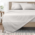 thumbnail image 1 of Bare Home Ultra-Soft Sheet Set - Premium 1800 Collection - Deep Pockets - 4-Pieces - California King, Pinstripe - Stone/White, 1 of 8