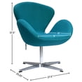 thumbnail image 2 of Lacey Modern Swivel Lounge Chair with Hydraulic Lift, 2 of 2