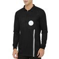 thumbnail image 1 of TOPTIE Men's Official Soccer Long Sleeve Referee Jersey USSF Pro Uniform-Black-S, 1 of 8