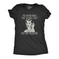 thumbnail image 1 of Womens You Know What That Sounds Like? Not My Problem! T Shirt Funny Sarcasm Graphic Tee (Heather Black) - 3XL, 1 of 4