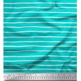 thumbnail image 1 of Soimoi Green polyester Crepe Fabric Vertical Stripe Decor Fabric Printed Yard 52 Inch Wide, 1 of 5