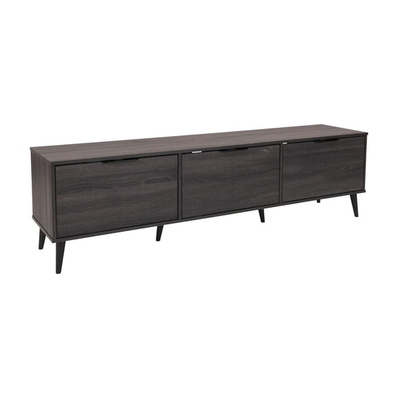 CorLiving Cole Modern 71" Long Engineered Wood TV Stand with Cabinet Storage for Most TVs up to 85"