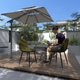 thumbnail image 3 of Homy Casa Set of 4 Modern Dining Chairs with Metal Legs and Upholstery Seats for Kitchen Café, Green Fabric, 3 of 10