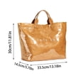 thumbnail image 3 of Kbndieu un Sac Fourre-Tout en Pvc pour Femmes, Grand Sac Fourre-Tout avec Sac en Pvc de Mode Uni, Sac Fourre-Tout à Imprimé de Lettres, Organisation et Rangement, 3 of 8
