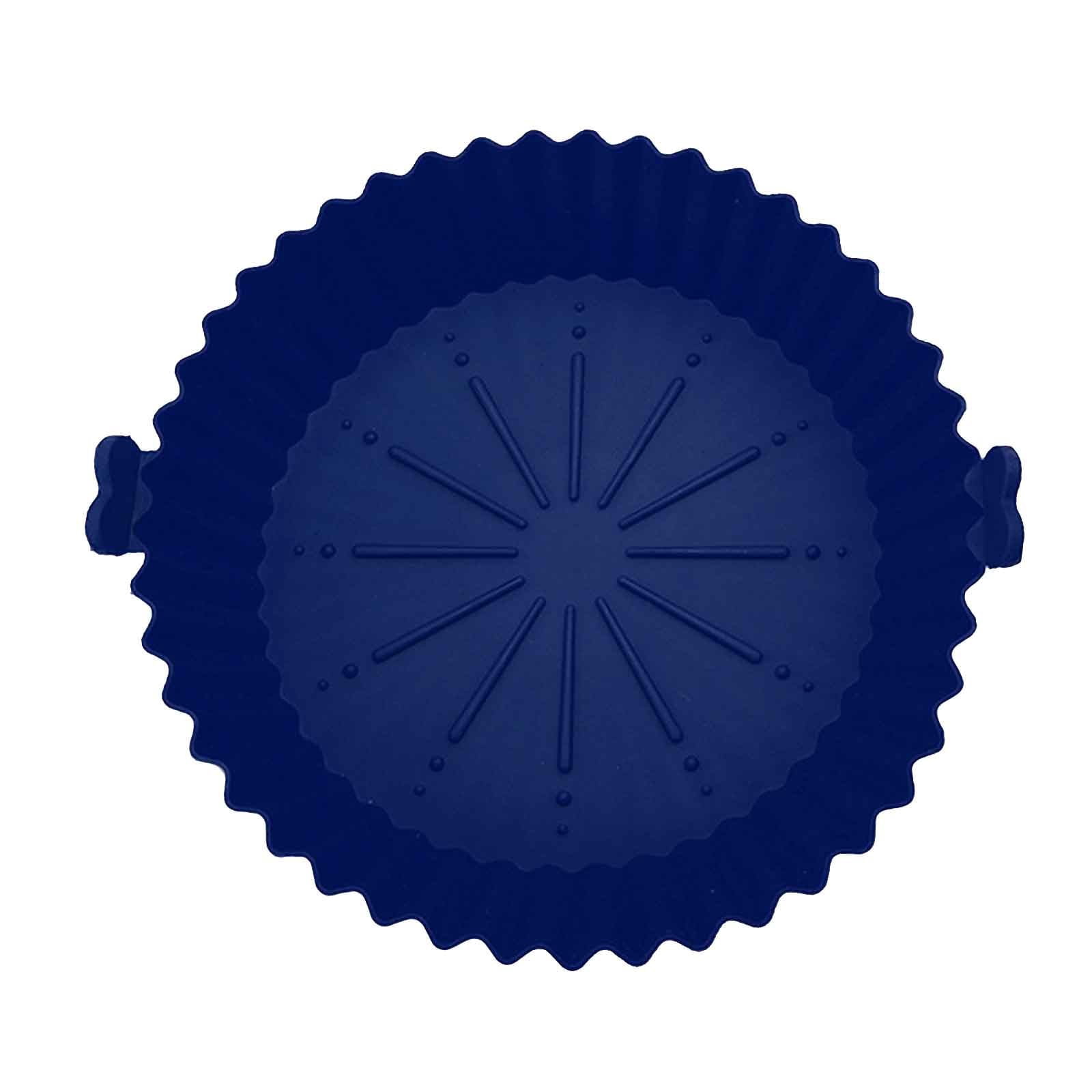 Dvkptbk Air Silicone Pots en pour Friteuse à, Panier en Silicone pour Friteuse à Air Chaud, Accessoires de Four pour Friteuses à Air Sûrs pour les Aliments, Remplacement du Papier Parchemin, Doublure Réutilisable en Silicone pour Friteuse à Air s'Adapte à la Friteuse à Air