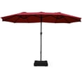 thumbnail image 2 of Patiojoy 15 Ft Outdoor Double-Sided Patio Umbrella Parasol with Base, 2 of 9