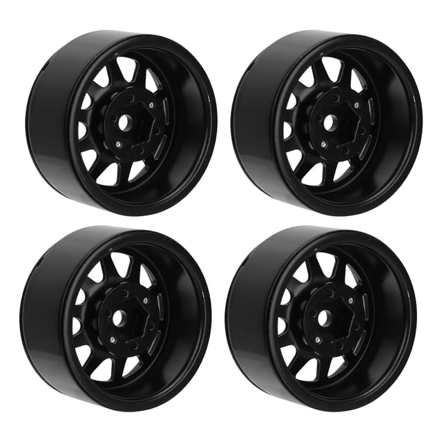 Zinc Alloy RC Wheel Rim Set, High Abrasion Resistant, Reduction, for Axial SCX10, SCX10 II, SCX10 III, Redcat GEN8