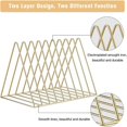 thumbnail image 3 of Estbridg Files Folder Stand Desktop File Organizer  Book Shelf  Rack  9 Slot File Sorter Eye-catching Decoration for Indoor Office Home  Photograph Props (Black), 3 of 6