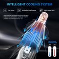 thumbnail image 3 of H4/9003 LED Headlight Bulbs IP68 Waterproof Car LED Headlight Bulbs 6500K 120W 12000LM Bright LED, 3 of 8
