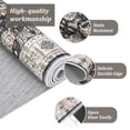 thumbnail image 3 of Garvee 8'x10' Area Rug Vintage Washable Area Rugs Non-Slip Boho Floral Print Rug Persian Distressed Soft Low-Pile Carpet for Dining Room Playroom, Black, 3 of 6