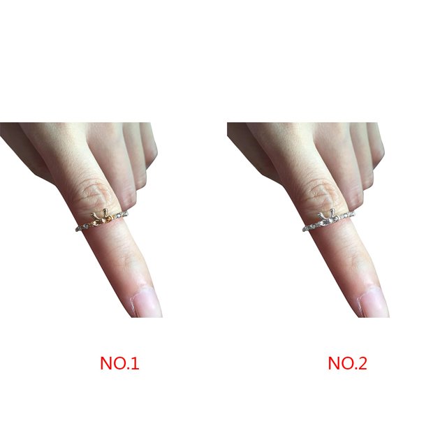 Bowknot Design Women Girl Rhinestone Ring with Micro Ring; Bowknot Paved Bow Tie for Party Dating
