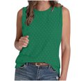 thumbnail image 1 of Timegard Camisole pour Femme à Oeillets, Col Ras du Cou, Sans Manches, Respirante, Confortable, Coupe Ajustée, Décontractée, T-Shirt Uni, 1 of 7