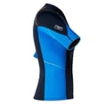 thumbnail image 4 of renvena Men Mm Neoprene Wetsuits Top Short Sleeve Rash Guard Shirts Professional Swimwear Navy Blue 3XL, 4 of 6