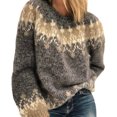 thumbnail image 1 of kurtrusly Classic And Stylish Pullover Sweater For Wide Application Autumn Winter Sweater Knitted Sweater grey L, 1 of 6