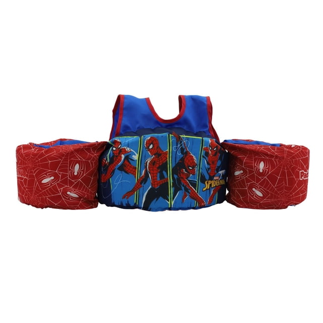 Marvel - Spiderman Paddle Pal Patented Swim Jacket for Kids (1 pack). Weight: 33-55 lbs (15-25 kg)