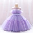 thumbnail image 1 of EGNMCR Robes de Soirée pour Femmes, Robes Formelles pour Femmes, Robes de Cocktail pour Femmes Robe Fille Robe Tout-Petit Filles Tulle Broderie Strass Nœud Robe de Fête d'Anniversaire Longues Robes Robe Fille, 1 of 9