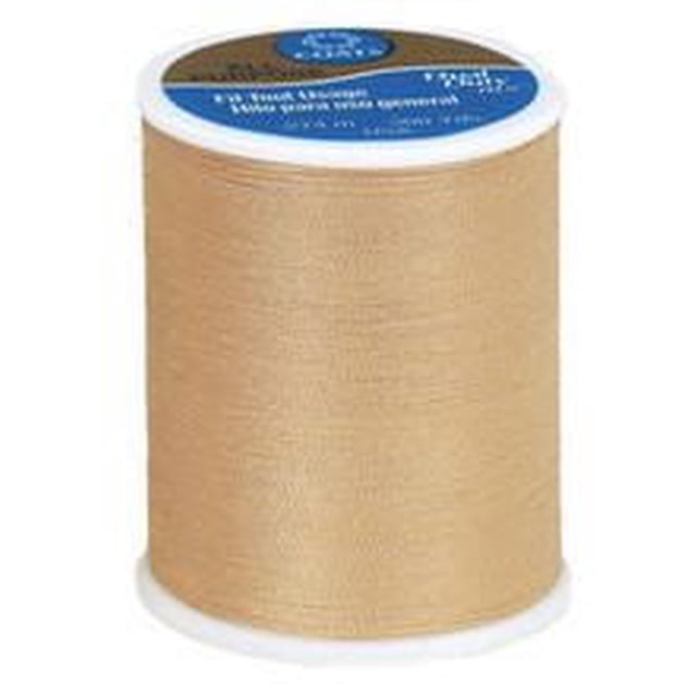 Coats & ClarkTM Fil Tout Usage 100 % Polyester, Bobine de 300 Yards en beige, Fil de Polyester corespun de Poids Moyen pour des Coutures Solides et Durables dans les Vêtements et la Déco de la Maison, Convient à la Couture à la machine Ou à la Main sur des Tissus Tissés Ou Tricotés, Souvent Utilisé pour l'Artisanat et la Courtepointe.