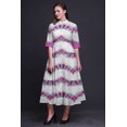 thumbnail image 4 of Bimba Robe Longue Décontractée d'Été Maxi Sans Manches à Fente avant Imprimée Teinture sur Nœuds pour Femmes - X-Grand, 4 of 5