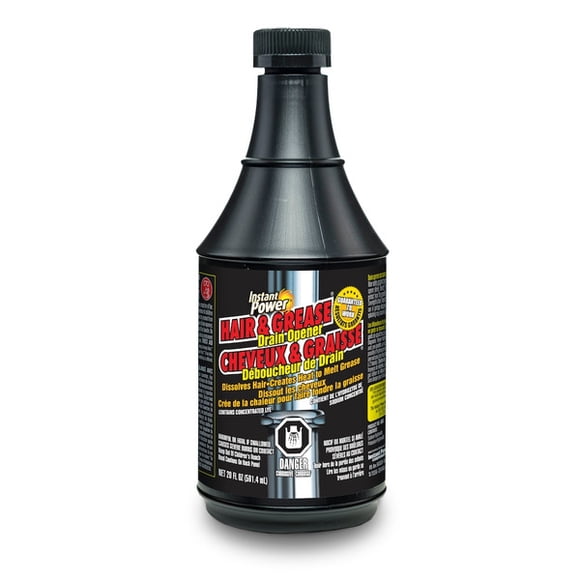 Instant Power Hair & Grease Drain Opener .59 L
