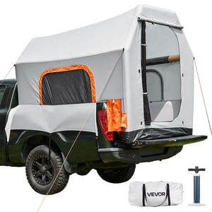 VEVOR Tente de camion gonflable, 7.2 x 5.4 FT 3-Season Tente de lit de camion avec des fenêtres de Mesh ventilées, PU2000mm Tentes de camping imperméables pour des activités de randonnée