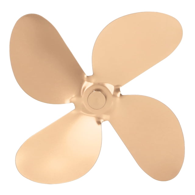 Lame de Ventilateur de Cheminée, Alliage d'Aluminium Conception Standard Meilleure Circulation d'Air Lame de Ventilateur de Poêle 4 Lames pour la Réparation Noir, Rouge, Or, Argent, Bronze