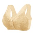 thumbnail image 1 of B91xZ Women's Minimizer Bras Plus Size Retro Lace & Mesh Unlined Underwire Bra,White 40, 1 of 5