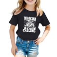 thumbnail image 1 of FhsagQ le 7 Juillet T-Shirts Décontractés pour Enfants à Motif de Lettres Imprimé Multicolore Col Rond Manches Courtes 4T Filles Printemps le 7 Juillet T-Shirts Pâques Fillette T-Shirts d'Été 2T Pâques Noir 12-13 Ans, 1 of 4