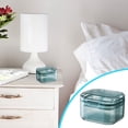 thumbnail image 5 of Rbaofujie Classroom Storage Portable Denture Box, 3 Layer Denture Cup with Filter Denture Bath Box Small Retainer Cleaner Box Mouth Guard Braces Travel Container for Storage and Soaking Room Storage, 5 of 5