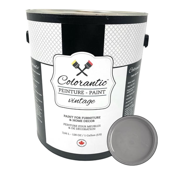 Colorantic | GREY GLAZE for Faux-Fini Stain Old Barn Style - Fabric Paint Medium - Glitter Paint Additive Medium - Leather Paint (Grey - Gallon 128 oz)